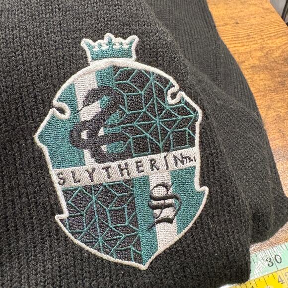 Harry Potter Womens Size XS Slytherin Cardigan Sweater V-Neck Varsity Academia - Picture 3 of 15